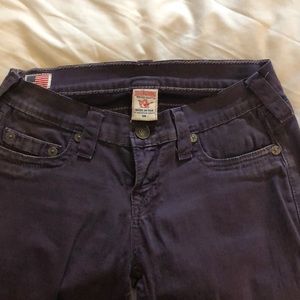 True Religion skinny jeans.